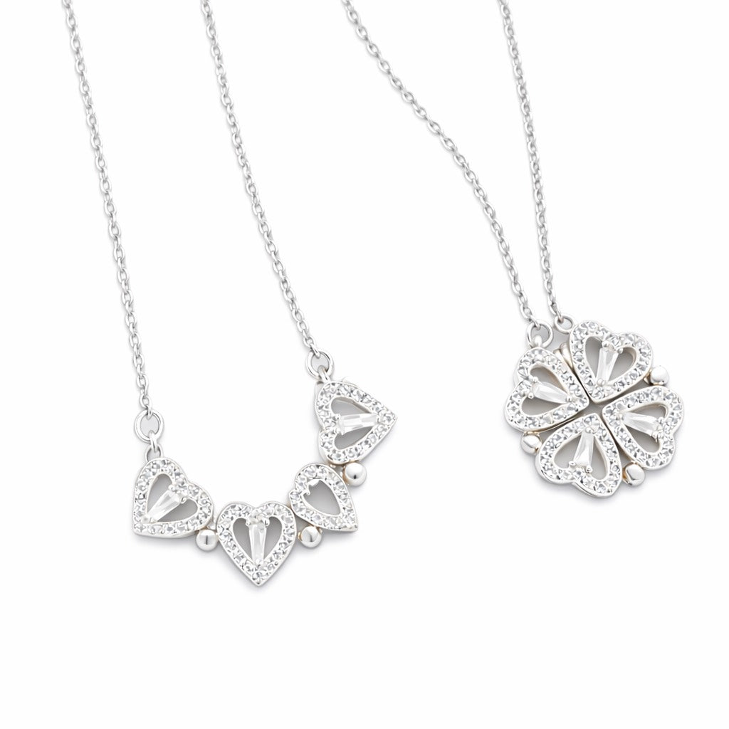 Collier Trèfle à Quatre Cœurs