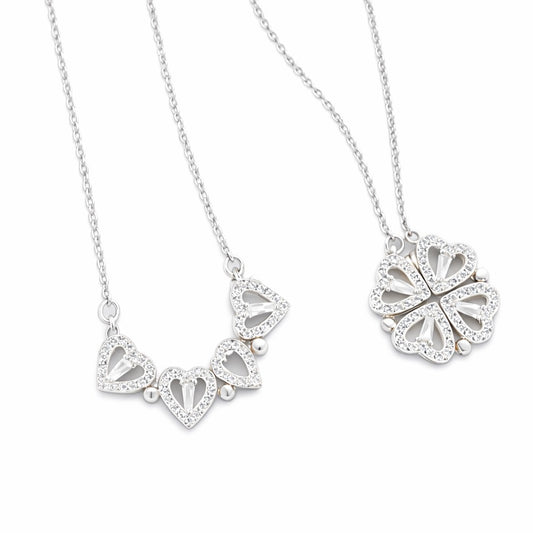 Collier Trèfle à Quatre Cœurs
