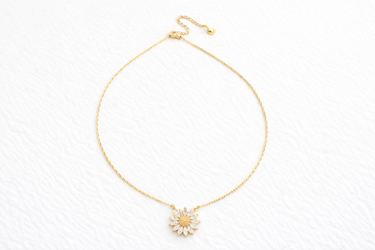 Collier Fleur en Or