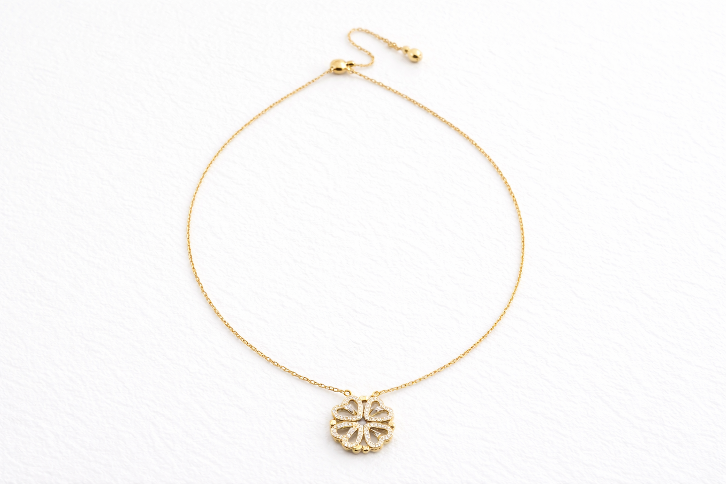 Collier Trèfle à Quatre Cœurs